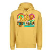 Antique Gold hello third grade Premium Hoodie - NancyCooperArtShop