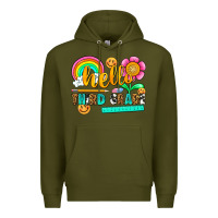 Army Green hello third grade Premium Hoodie - NancyCooperArtShop
