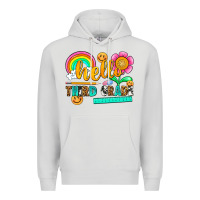 Dove Grey hello third grade Premium Hoodie - NancyCooperArtShop