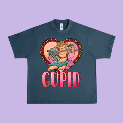 Cupid Heart Urban Heavy Tee Designed By Ranaportraitstore