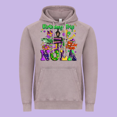 Birthday Trip Nola Vintage Hoodie Designed By Jahusdesignshop