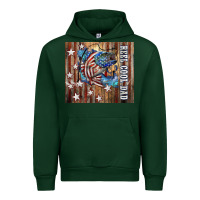 Forest Green Western Reel Cool Dad American Flag Bass Urban Hoodie - LillyAllenDesigns