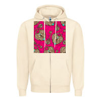Sandshell valentines day lock and key seamless pattern Zipper Hoodie - BundleAndBundleShop