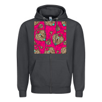 Smoke valentines day lock and key seamless pattern Zipper Hoodie - BundleAndBundleShop