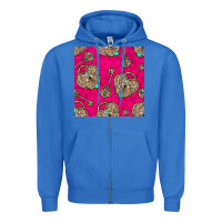 True Royal valentines day lock and key seamless pattern Zipper Hoodie - BundleAndBundleShop