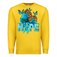 Lemon hope tealribbonovarian cancer nails Premium Sweatshirt - NancyCooperArtShop