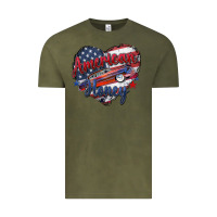 Vintage Olive American honey Vintage Tee - Zillion Design Studio