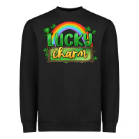 Black lucky charm Heavyweight Sweatshirt - MaliasSmallBusiness