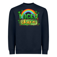 Navy lucky charm Heavyweight Sweatshirt - MaliasSmallBusiness