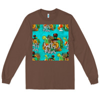 Chestnut salty vibes seamless pattern Long Sleeve Tee - HRA Design Shop