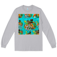 Moon Dust salty vibes seamless pattern Long Sleeve Tee - HRA Design Shop