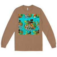 Toasted Coconut salty vibes seamless pattern Long Sleeve Tee - HRA Design Shop