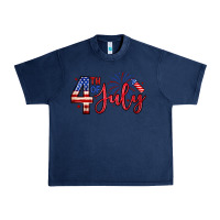 Navy 4th of july zillion Urban Heavy Tee - Zillion Design Studio