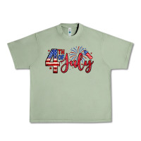 Oil Green 4th of july zillion Urban Heavy Tee - Zillion Design Studio