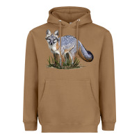 Toasted Coconut Gray Fox Heavyweight Hoodie - LillyAllenDesigns