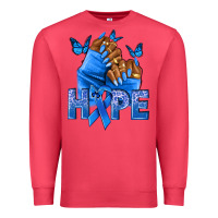 Cardinal hope blueribboncolon cancer nails Premium Sweatshirt - NancyCooperArtShop