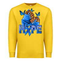 Lemon hope blueribboncolon cancer nails Premium Sweatshirt - NancyCooperArtShop