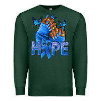 Sports Green hope blueribboncolon cancer nails Premium Sweatshirt - NancyCooperArtShop