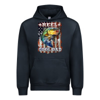 Navy Reel Cool Dad Bass 4th of July Urban Hoodie - LillyAllenDesigns