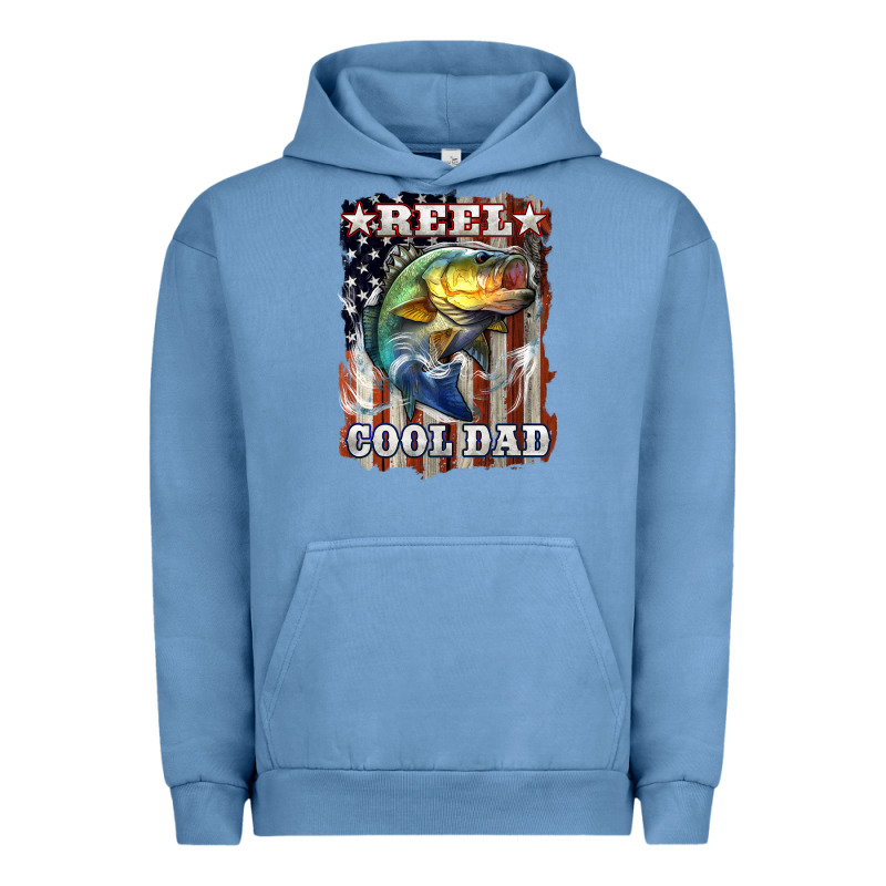 Reel Cool Dad Bass 4th Of July Urban Hoodie by LillyAllenDesigns | Teevron