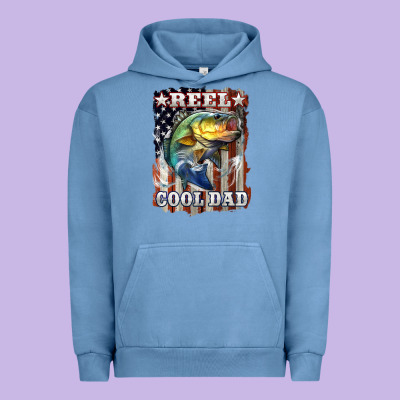 Reel Cool Dad Bass 4th Of July Urban Hoodie Designed By Lillyallendesigns