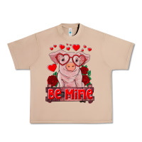 Burro be mine valentine's day baby pig Urban Heavy Tee - RanaPortraitStore