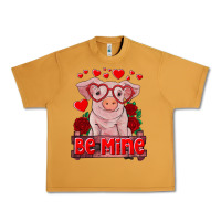 Peanut Butter be mine valentine's day baby pig Urban Heavy Tee - RanaPortraitStore