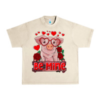 Sandshell be mine valentine's day baby pig Urban Heavy Tee - RanaPortraitStore
