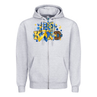 Heather Grey be kind Zipper Hoodie - Artiststas