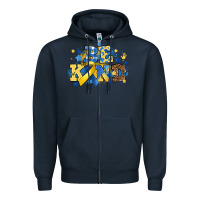 Navy be kind Zipper Hoodie - Artiststas