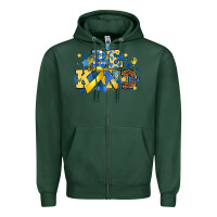 Sports Green be kind Zipper Hoodie - Artiststas