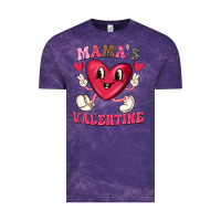 Cloud Purple mamas valentine with cute heart Vintage Tee - texasbilliewilder