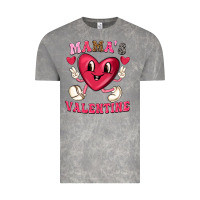 Mamas Valentine With Cute Heart Vintage Tee | Teevron