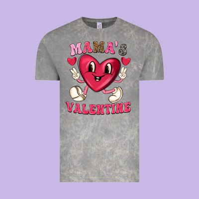 Vintage Tee mamas valentine with cute heart