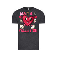 Vintage Black mamas valentine with cute heart Vintage Tee - texasbilliewilder