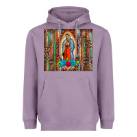 Lavender our lady of Guadalupe serape Heavyweight Hoodie - BarkalooDesign