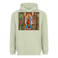 Matcha our lady of Guadalupe serape Heavyweight Hoodie - BarkalooDesign