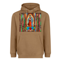 Our Lady Of Guadalupe Serape Heavyweight Hoodie | Teevron