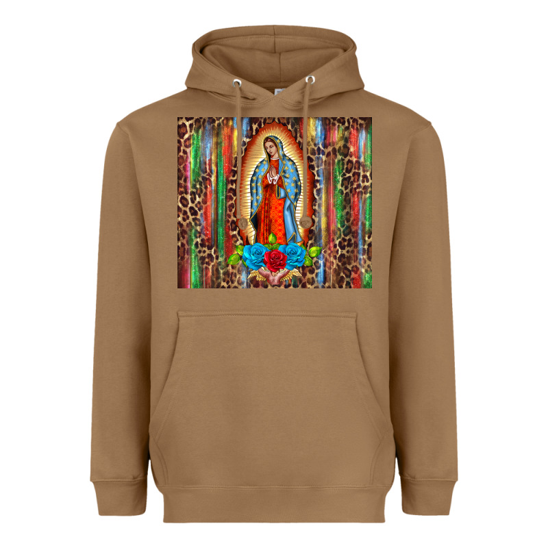 Our Lady Of Guadalupe Serape Heavyweight Hoodie by BarkalooDesign | Teevron