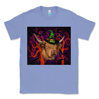 Colony Blue halloween glitter highland cow tumbler Classic Tee - RanaPortraitStore