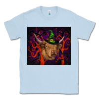 Dusty Blue halloween glitter highland cow tumbler Classic Tee - RanaPortraitStore