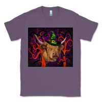 Lavender halloween glitter highland cow tumbler Classic Tee - RanaPortraitStore