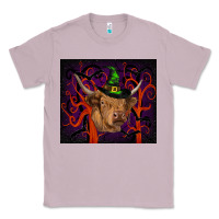 Lilac halloween glitter highland cow tumbler Classic Tee - RanaPortraitStore
