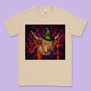 Halloween Glitter Highland Cow Tumbler Classic Tee Designed By Ranaportraitstore