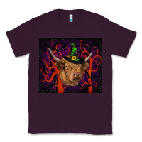 Plum halloween glitter highland cow tumbler Classic Tee - RanaPortraitStore