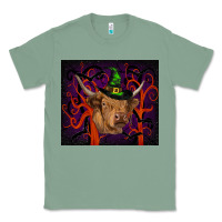 Sage halloween glitter highland cow tumbler Classic Tee - RanaPortraitStore
