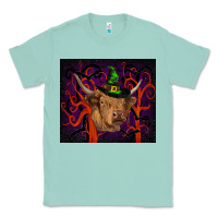 Seafoam halloween glitter highland cow tumbler Classic Tee - RanaPortraitStore