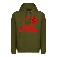 Army Green rosebud  motel schtts creex Premium Hoodie - Bettercallsaul