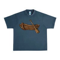 Midnight Navy rowboat Urban Heavy Tee - BarkalooDesign