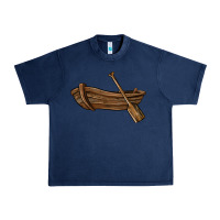 Navy rowboat Urban Heavy Tee - BarkalooDesign